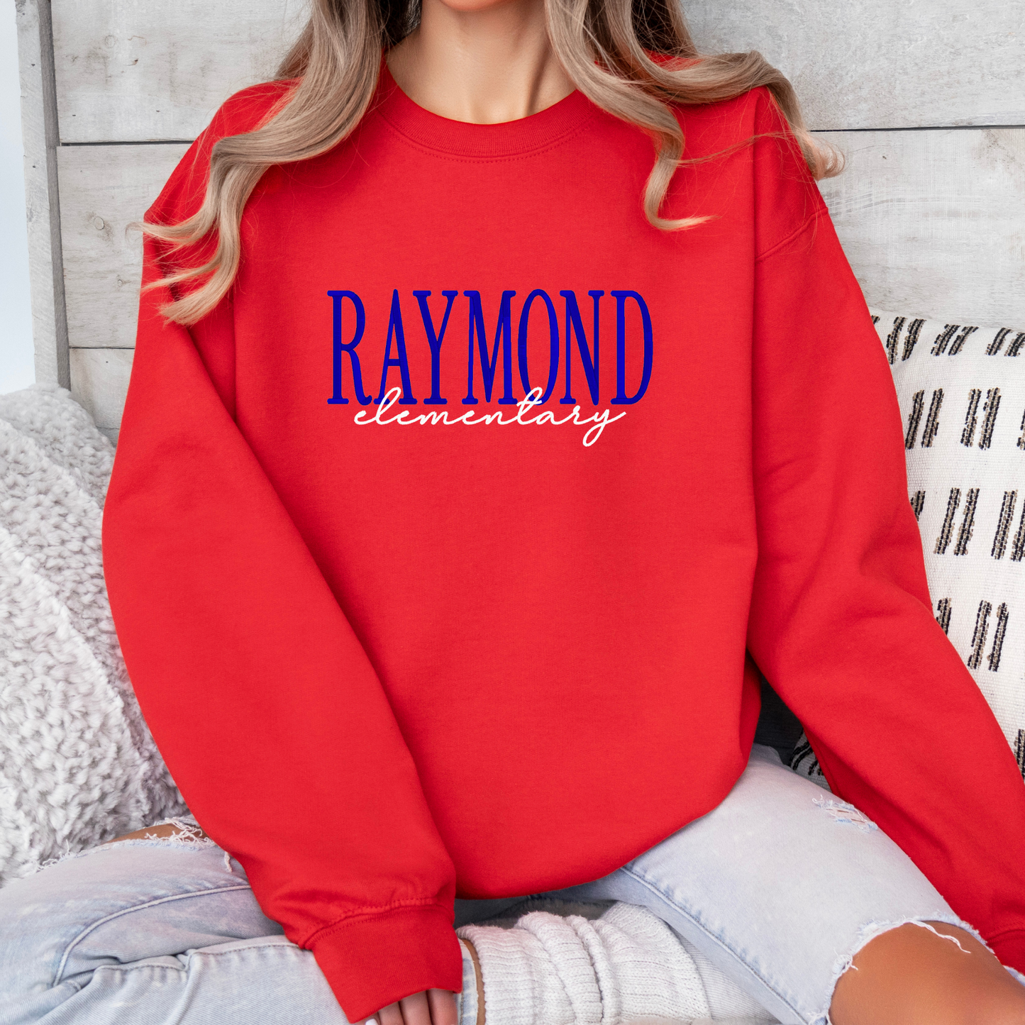 Embroidered Raymond Elementary Crew