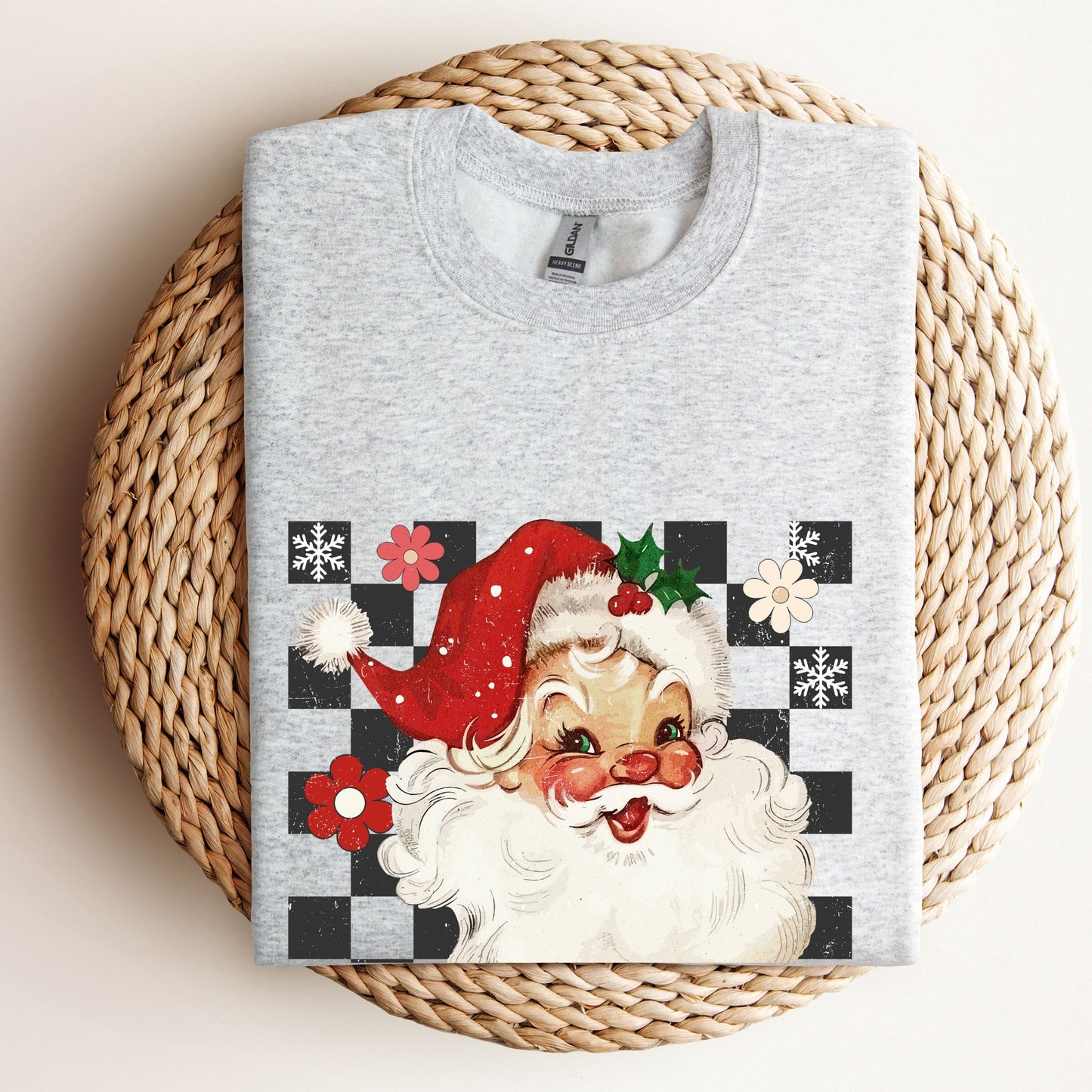 Vintage, Retro Santa - Youth & Adult Unisex Sweatshirt