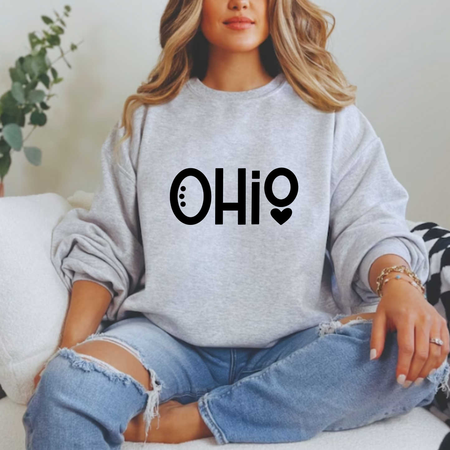 Heart Ohio - Tee or Sweatshirt - Toddler, Youth & Adult