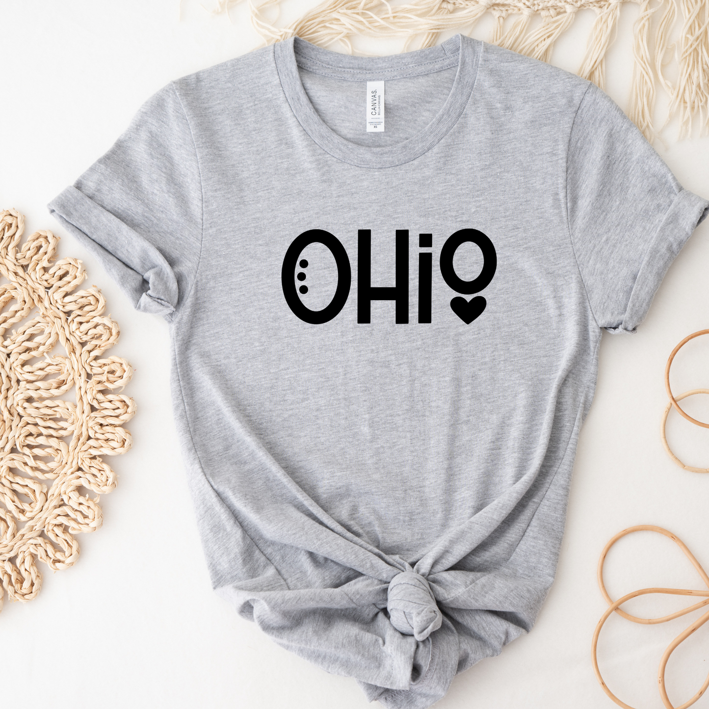 Heart Ohio - Tee or Sweatshirt - Toddler, Youth & Adult