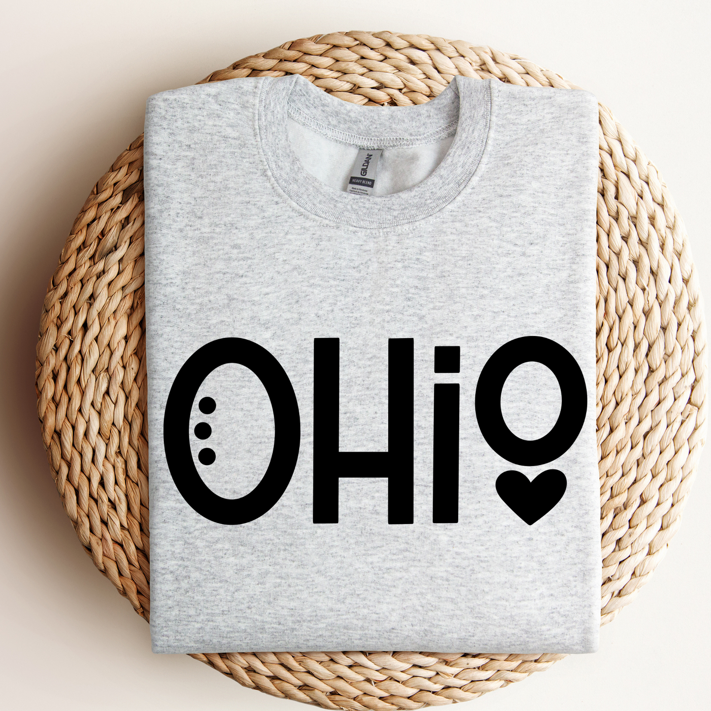 Heart Ohio - Tee or Sweatshirt - Toddler, Youth & Adult