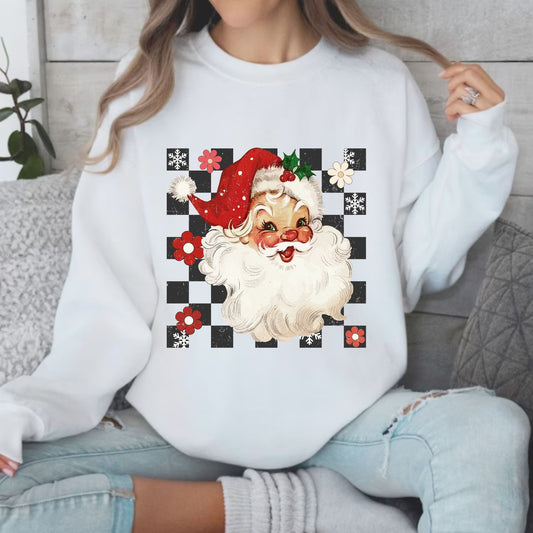 Vintage, Retro Santa - Youth & Adult Unisex Sweatshirt