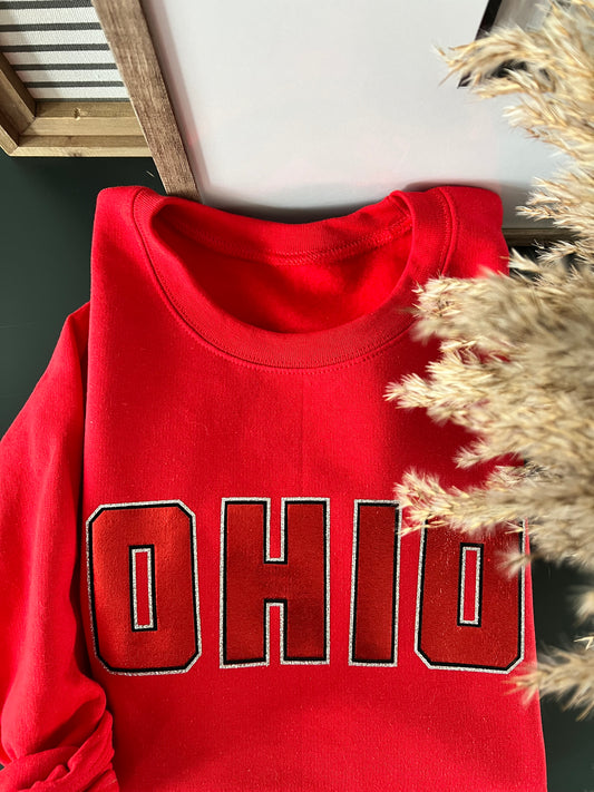 Metallic Ohio Font Sweatshirt - Toddler, Youth & Adult