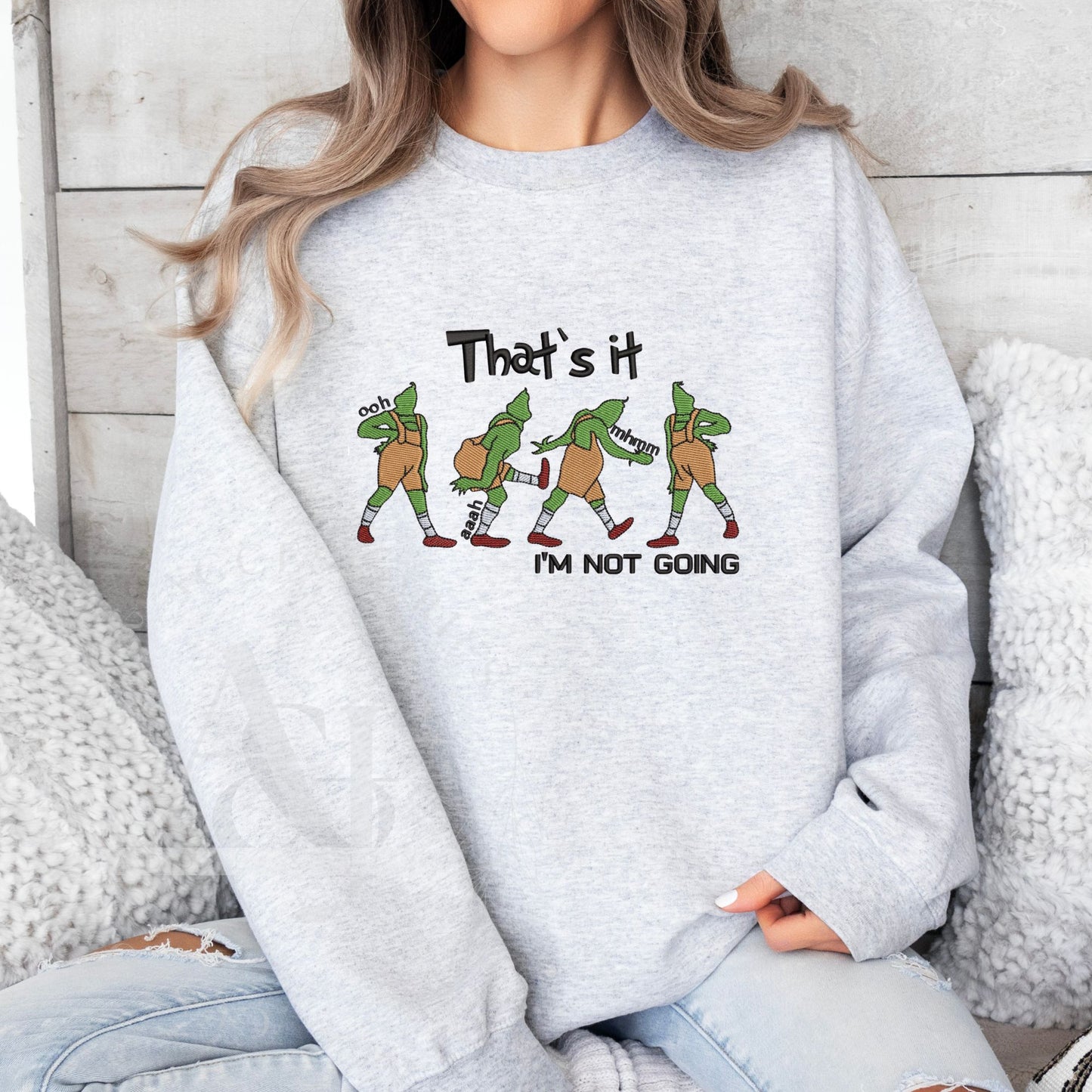 Embroidered Holiday-  Youth and Adult Unisex Sweatshirt