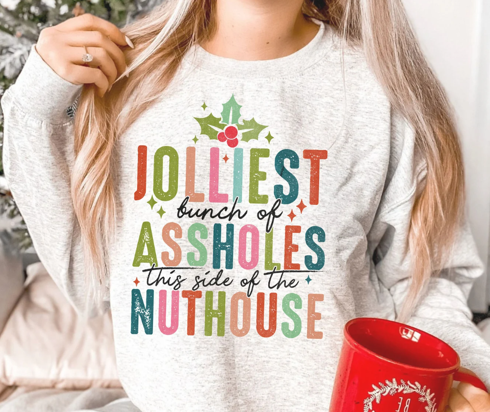 Christmas Vaca- Jolliest Bunch- Adult Unisex Sweatshirt