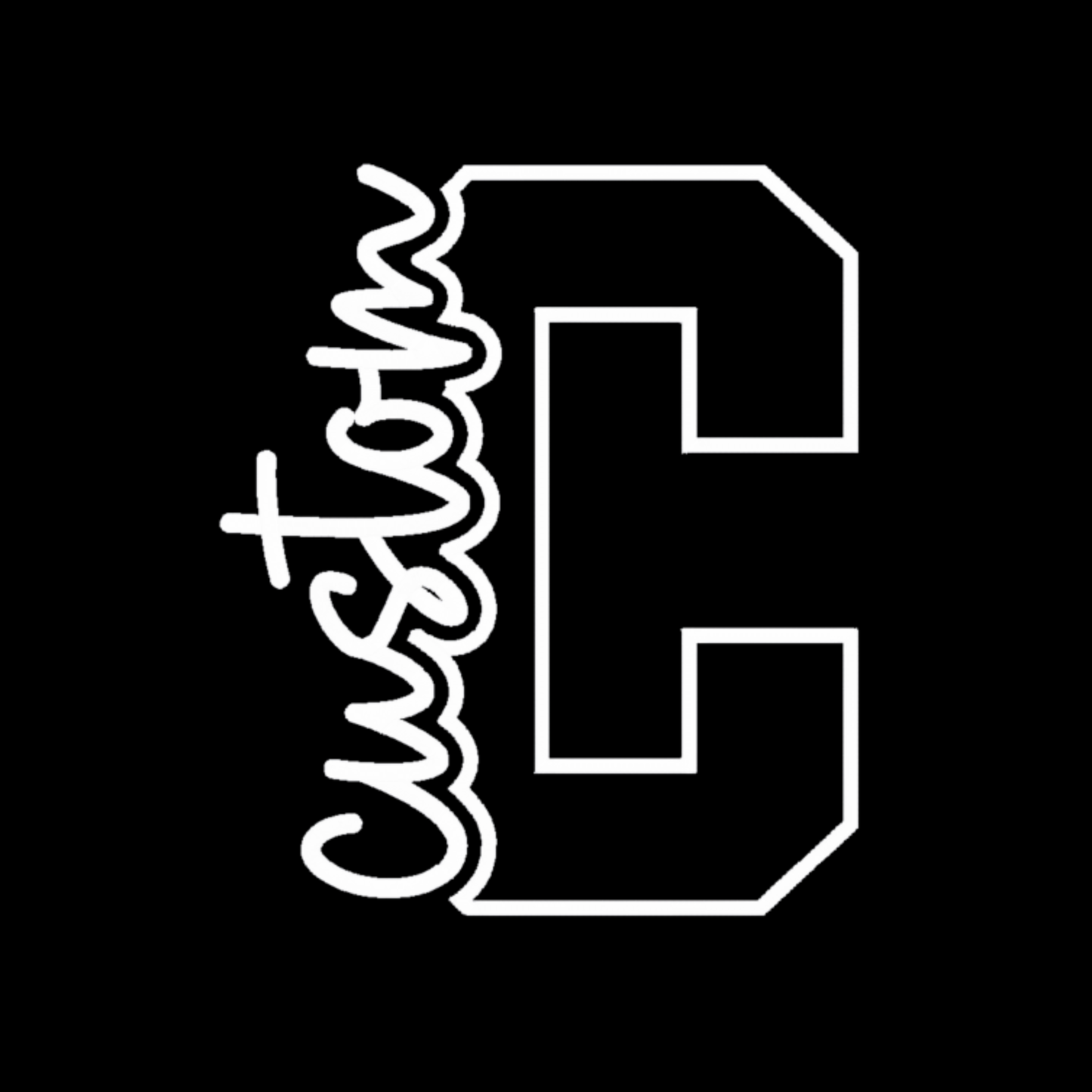 Custom Cutout Appliqué Letter and Script | Embroidery Digital File