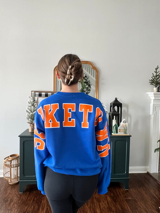 Royal Blue Spiketown Crew Sweatshirt
