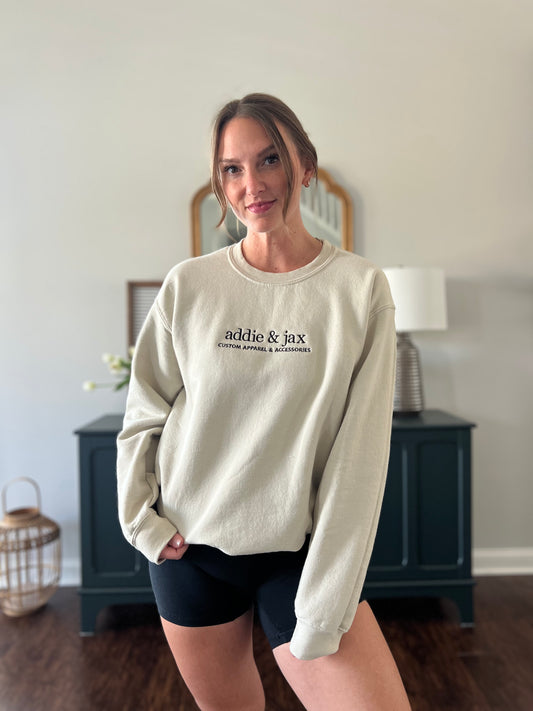 Addie & Jax Branding Crew- Adult Unisex