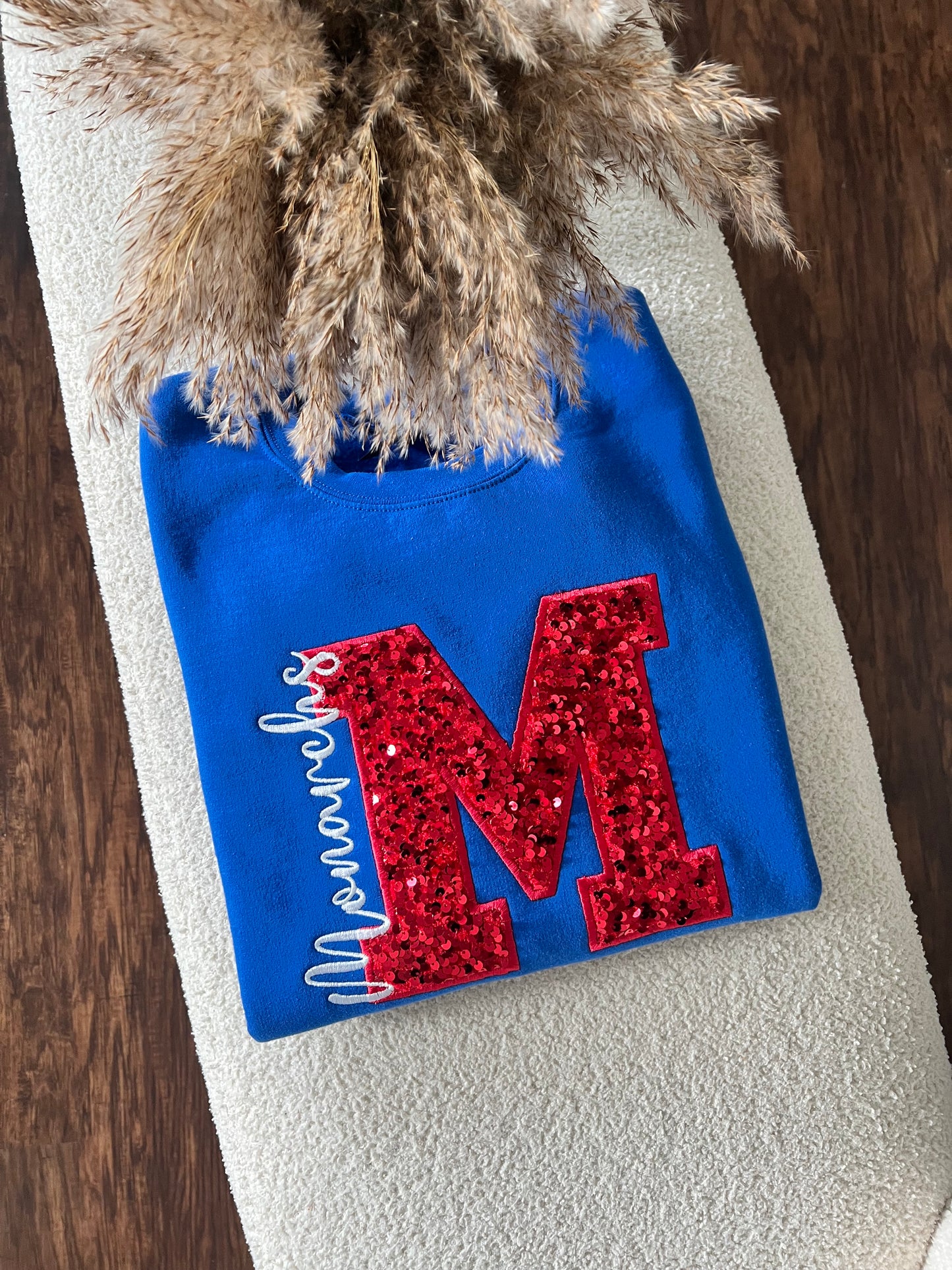 Sequin Monarchs Statement Sweatshirt |  Youth and Adult