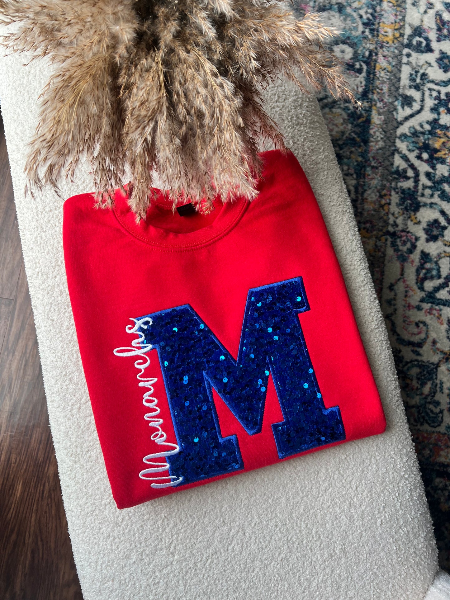 Sequin Monarchs Statement Sweatshirt |  Youth and Adult
