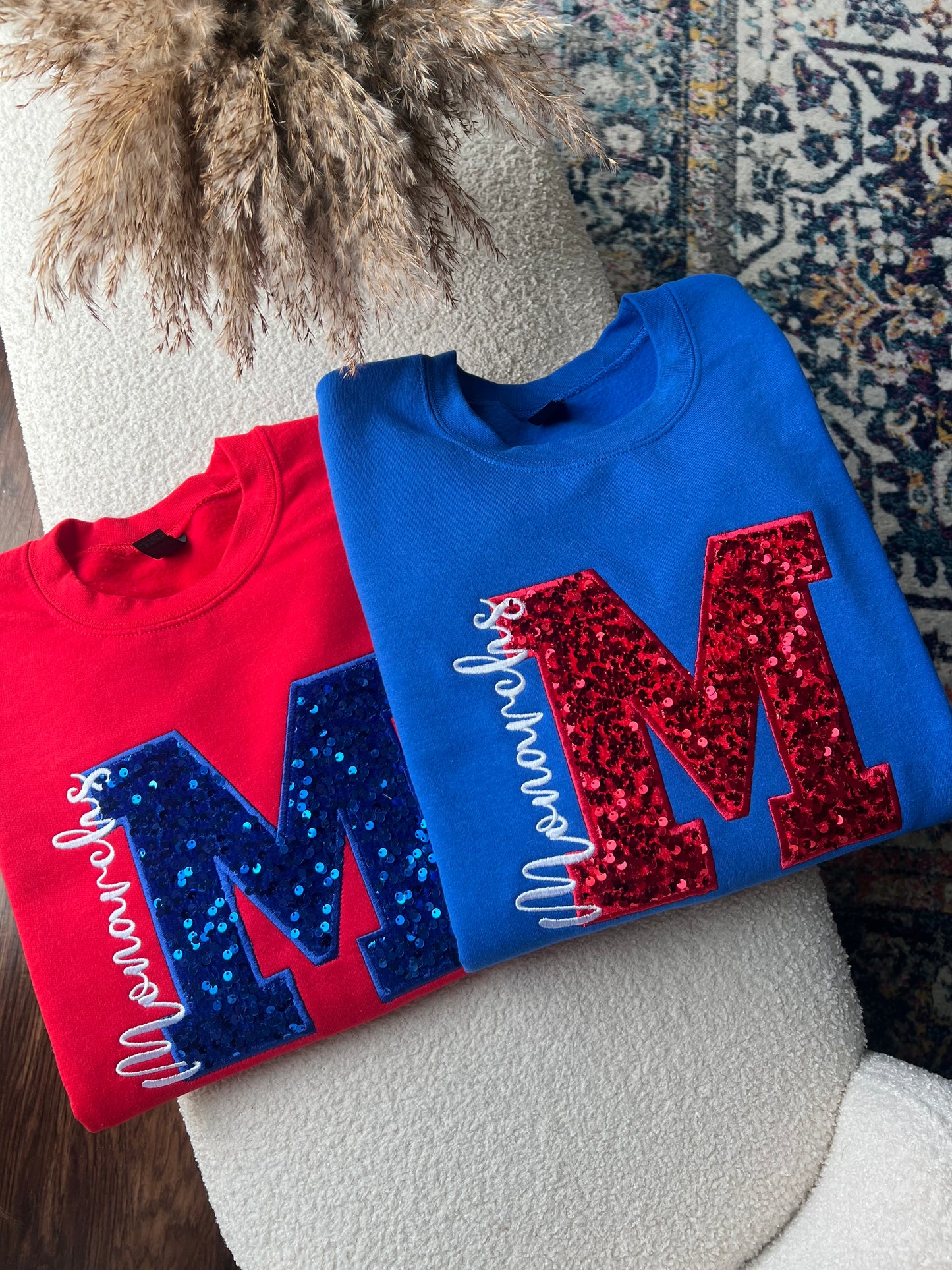 Sequin Monarchs Statement Sweatshirt |  Youth and Adult