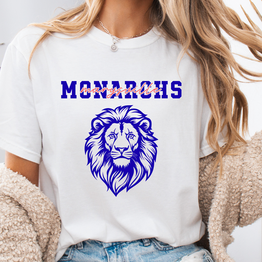 Monarchs Lion Head t-shirt- Youth & Adult