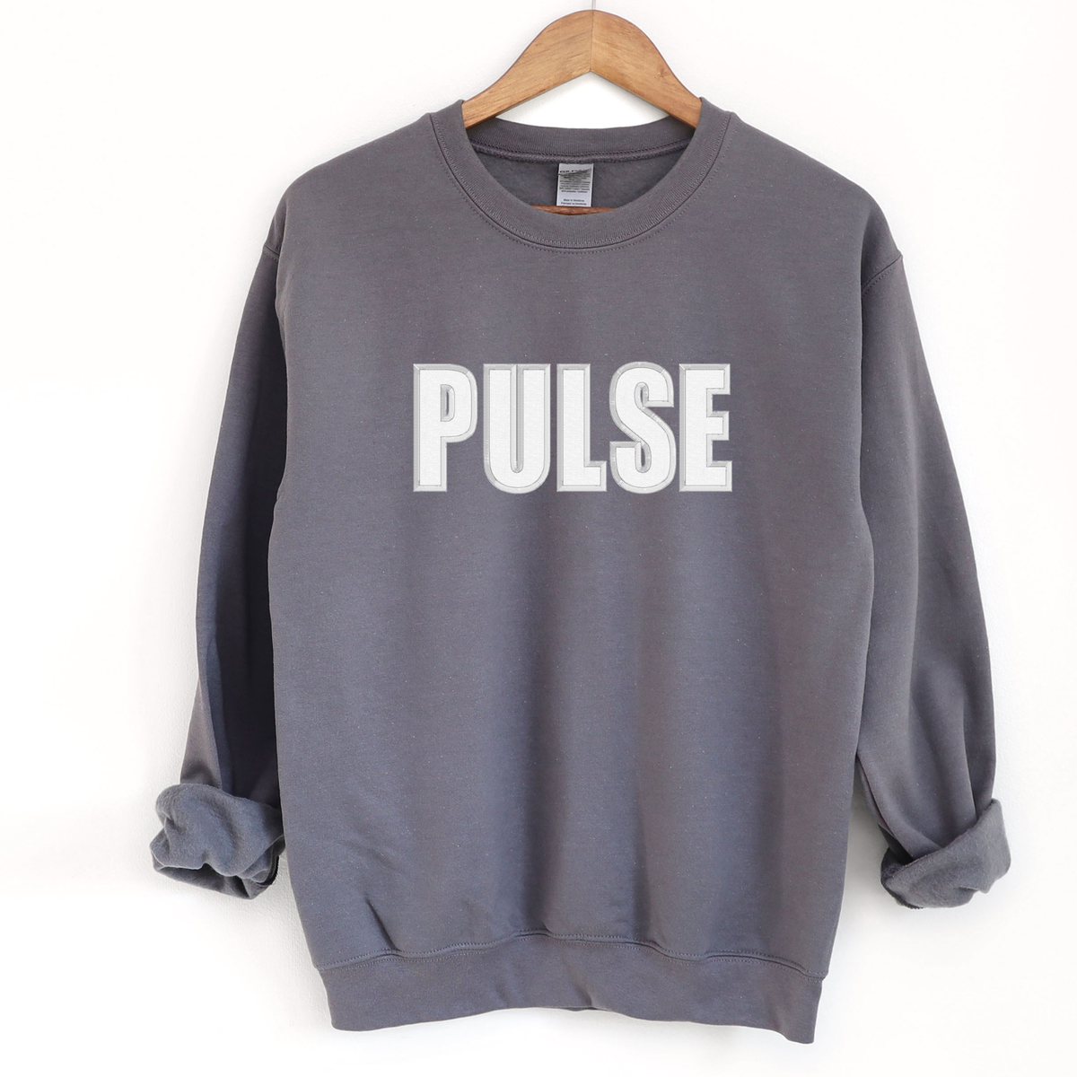 Pulse Yoga Applique Unisex Crew Sweatshirt