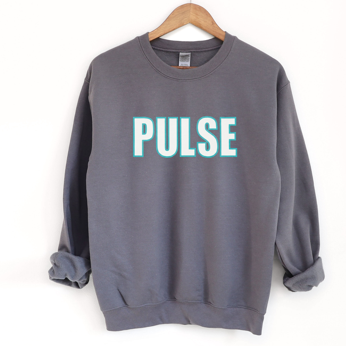 Pulse Yoga Applique Unisex Crew Sweatshirt