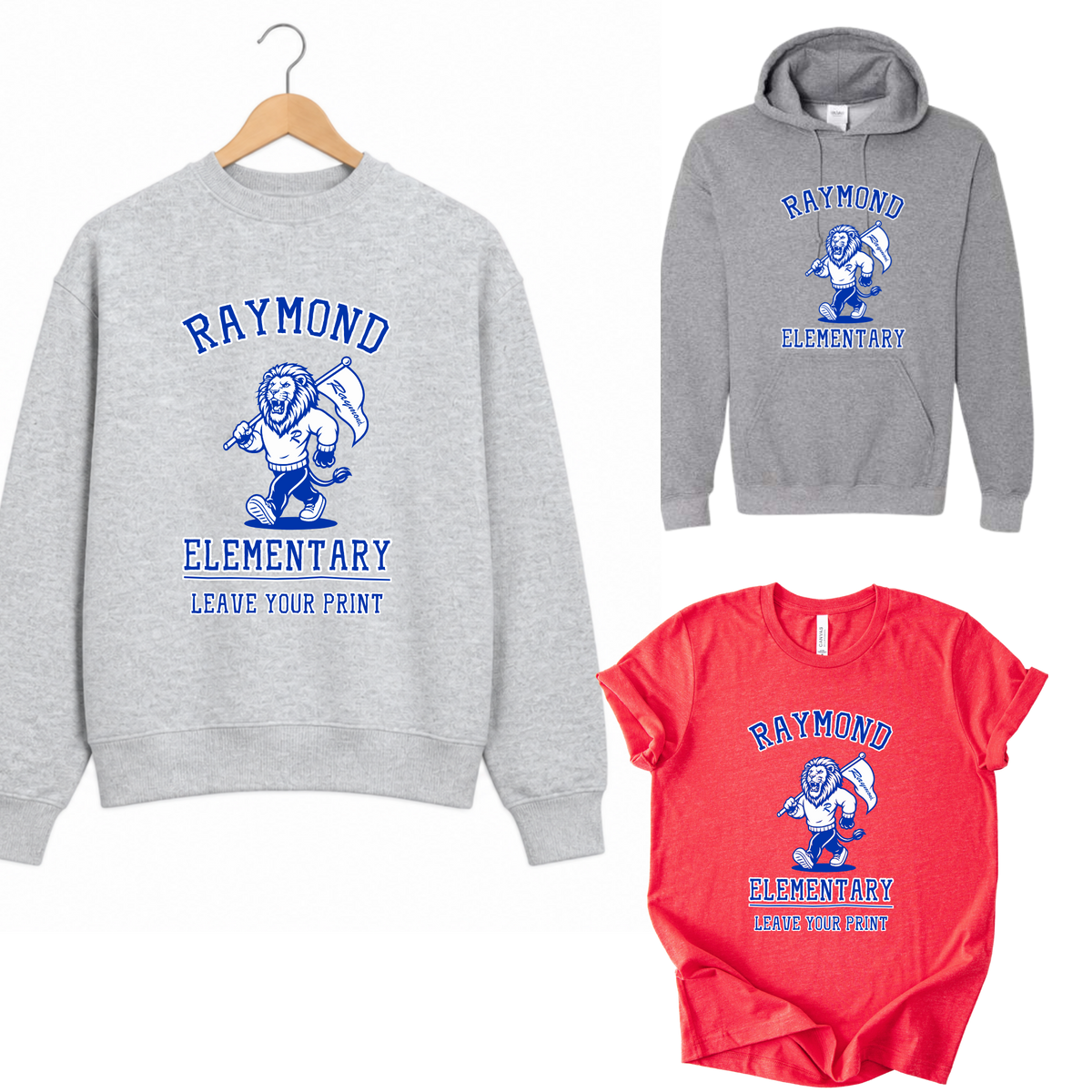 Raymond Elementary Spirit Tee, Crew & Hoodie
