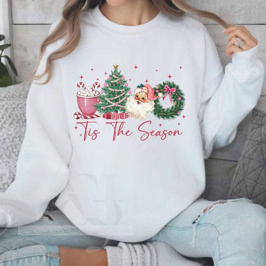 'Tis the Season - Santa & Cocoa - Youth & Adult Unisex Sweatshirt